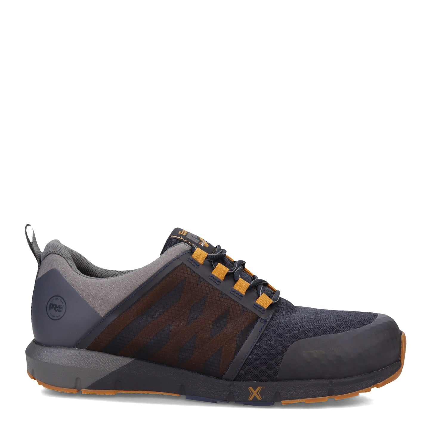 Peltz Shoes  Men's Timberland Pro Radius Comp Toe Work Shoe Navy Charcoal TB0A5YJY484