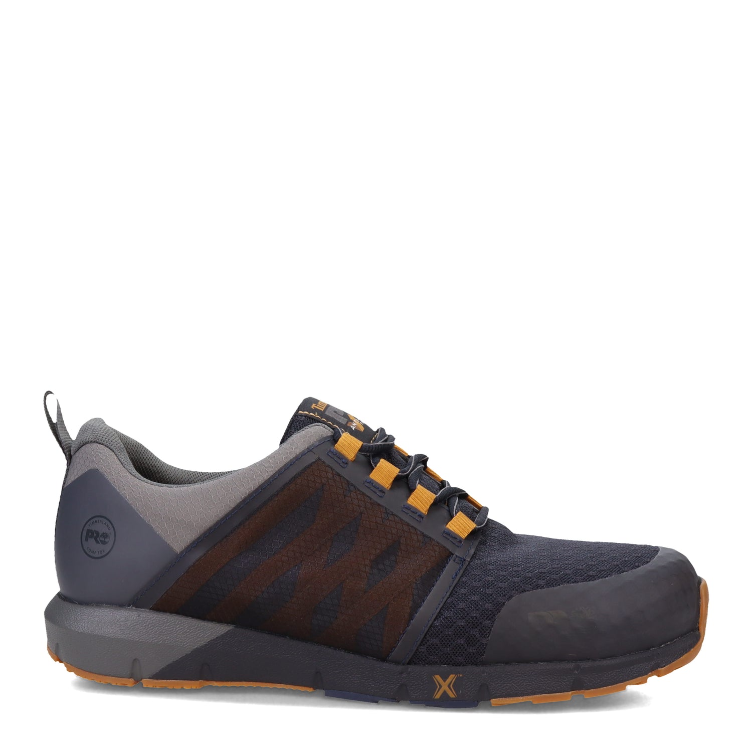 Peltz Shoes  Men's Timberland Pro Radius Comp Toe Work Shoe Navy Charcoal TB0A5YJY484