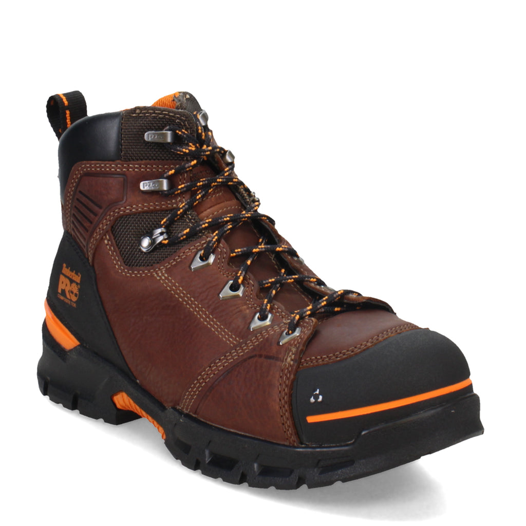 Men's Timberland Pro Endurance EV 6-Inch Composite Toe Work Shoe BROWN TB0A5YZY214