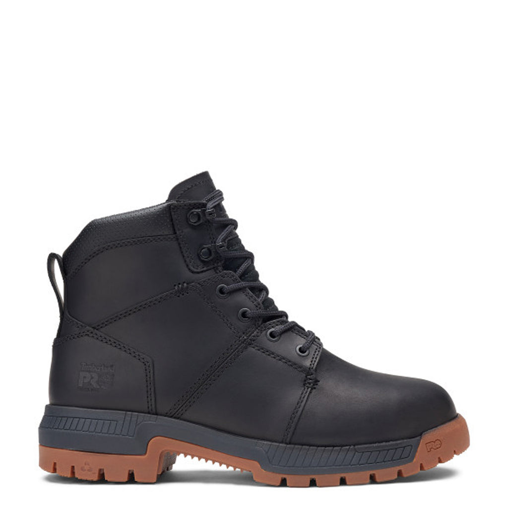 Men's Timberland Pro Montauk 6-Inch Steel Toe Work Boot BLACK/GUM TB0A66D3EMW