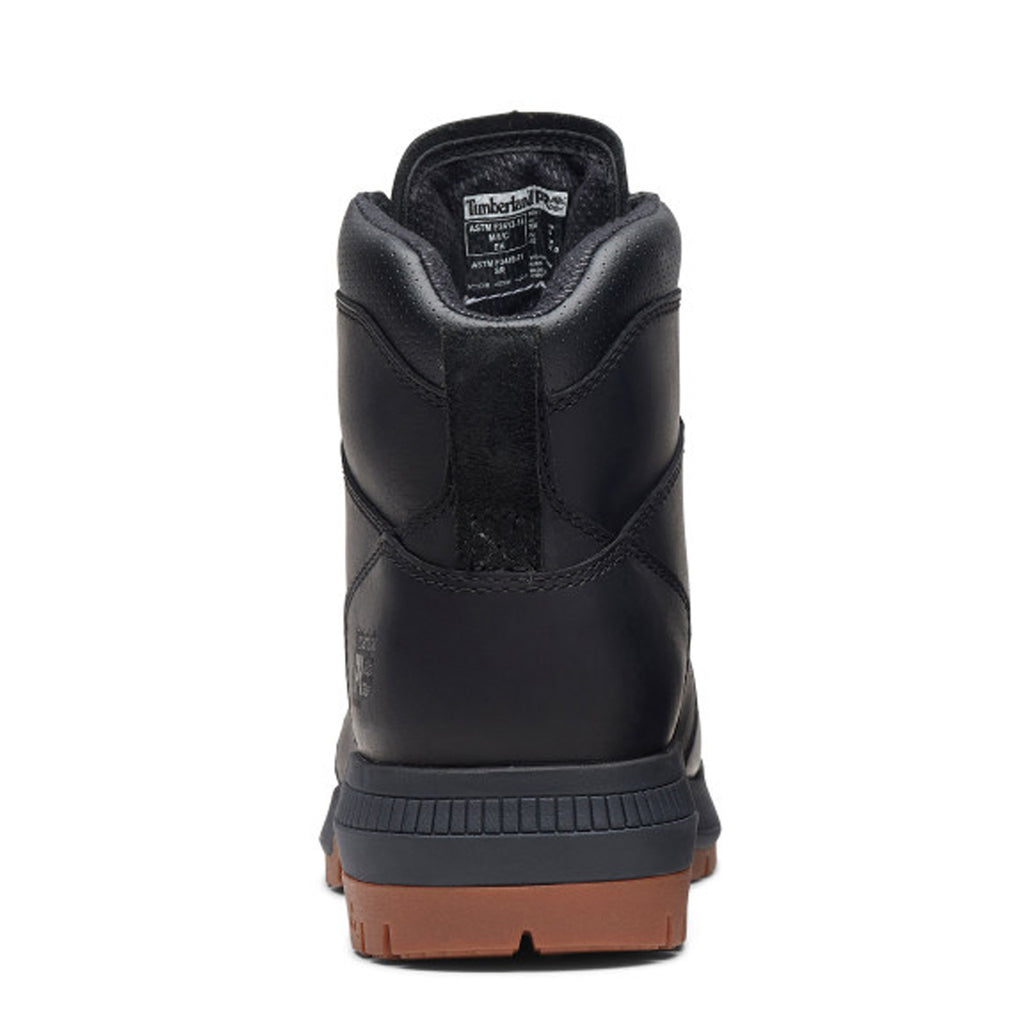 Men's Timberland Pro Montauk 6-Inch Steel Toe Work Boot BLACK/GUM TB0A66D3EMW