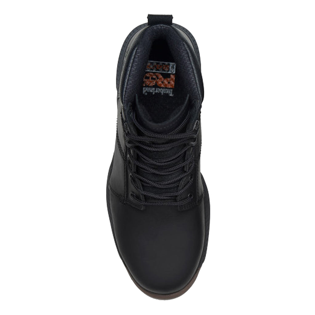 Men's Timberland Pro Montauk 6-Inch Steel Toe Work Boot BLACK/GUM TB0A66D3EMW