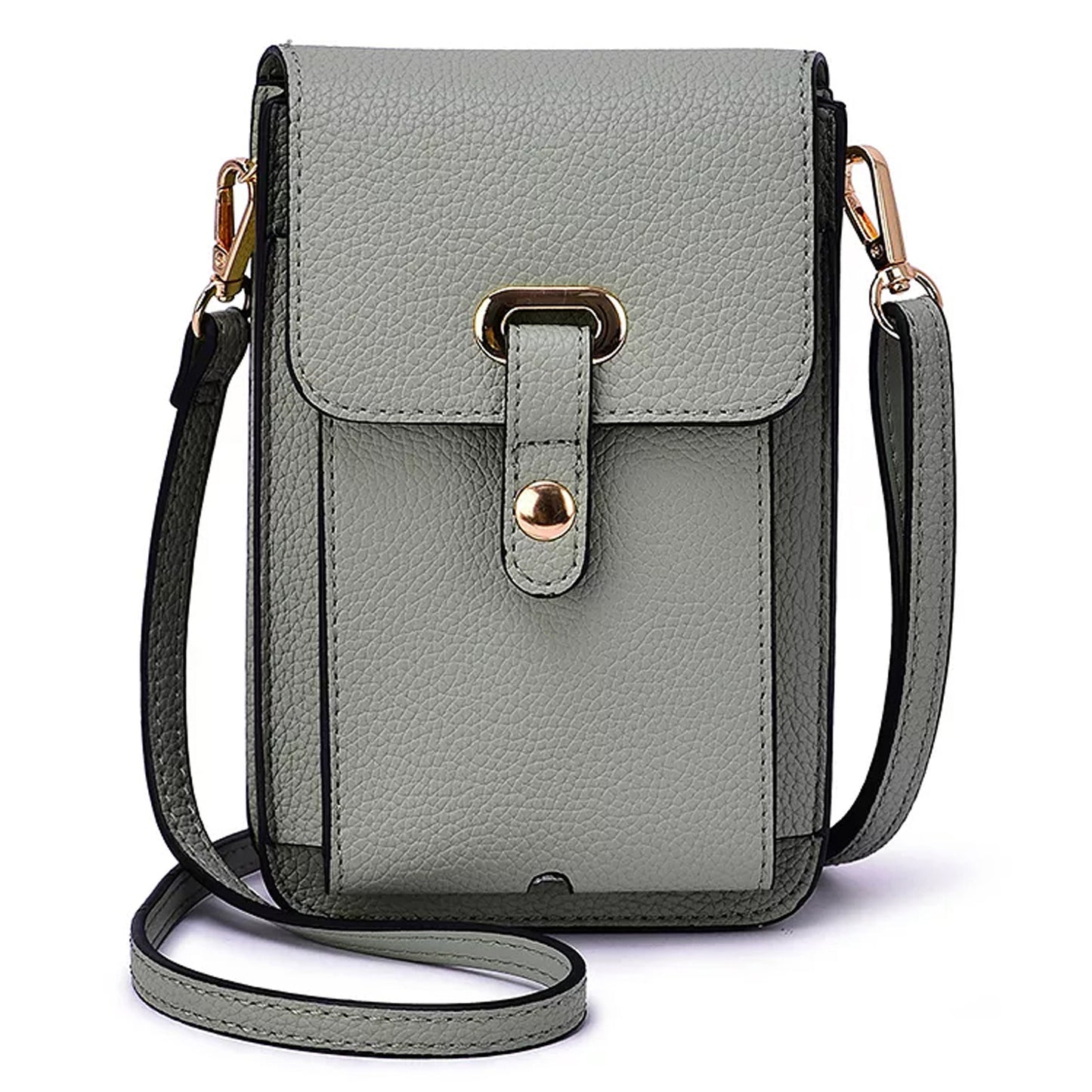 Peltz Shoes  Mellow World Handbags Septima Touch Screen Bag Sage TB21203-SAGE