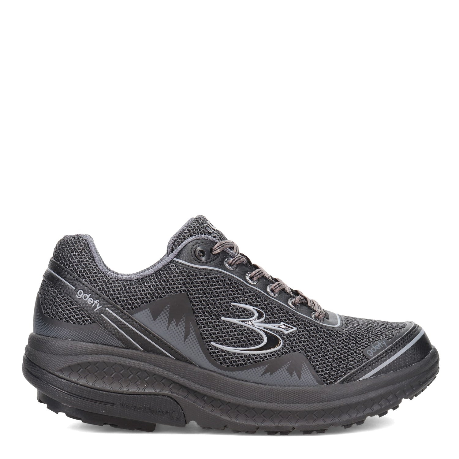 Peltz Shoes  Men's Gravity Defyer Mighty Walk Walking Shoe BLACK TB9024MBL