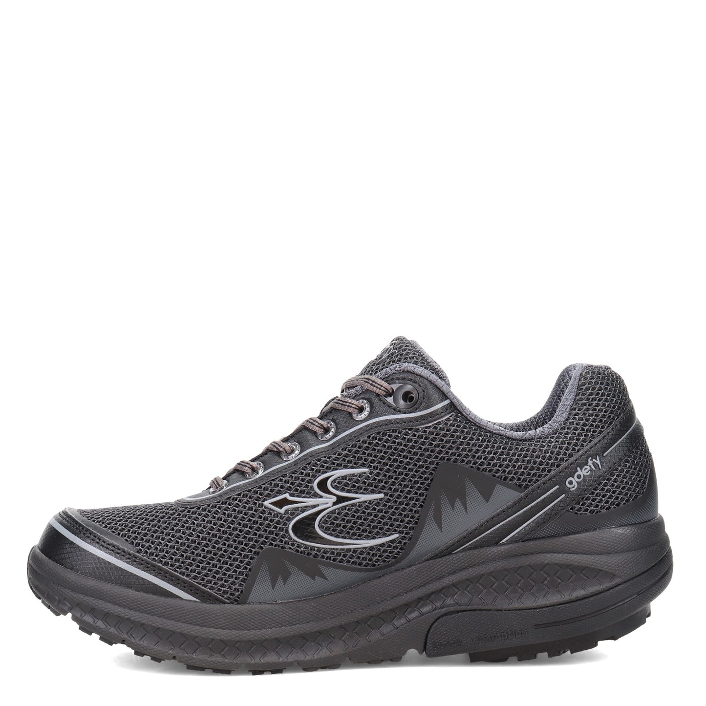Peltz Shoes  Men's Gravity Defyer Mighty Walk Walking Shoe BLACK TB9024MBL