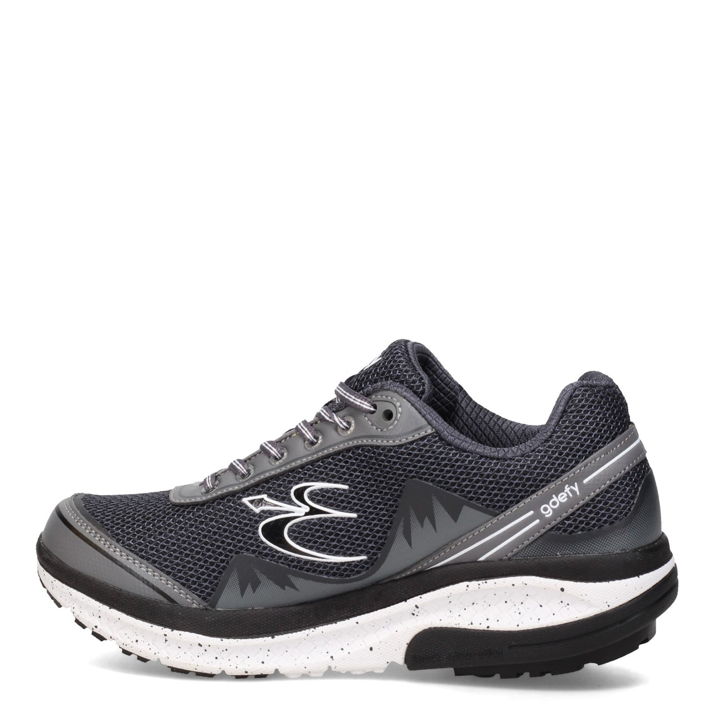 Peltz Shoes  Men's Gravity Defyer Mighty Walk Walking Shoe GRAY TB9024MGS