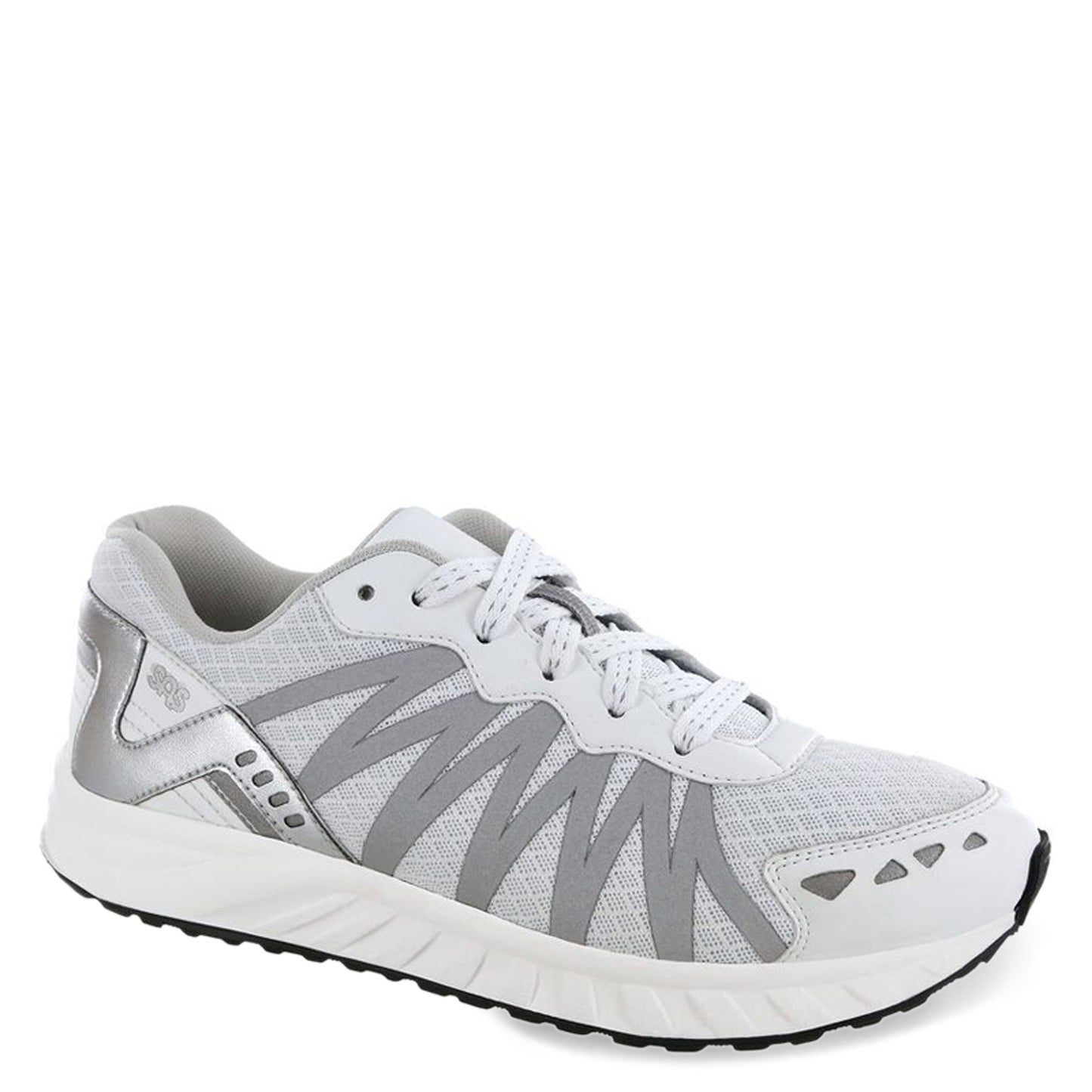 Peltz Shoes  Women's SAS Tempo Sneaker WHITE SILVER TEMPO-WTSIL