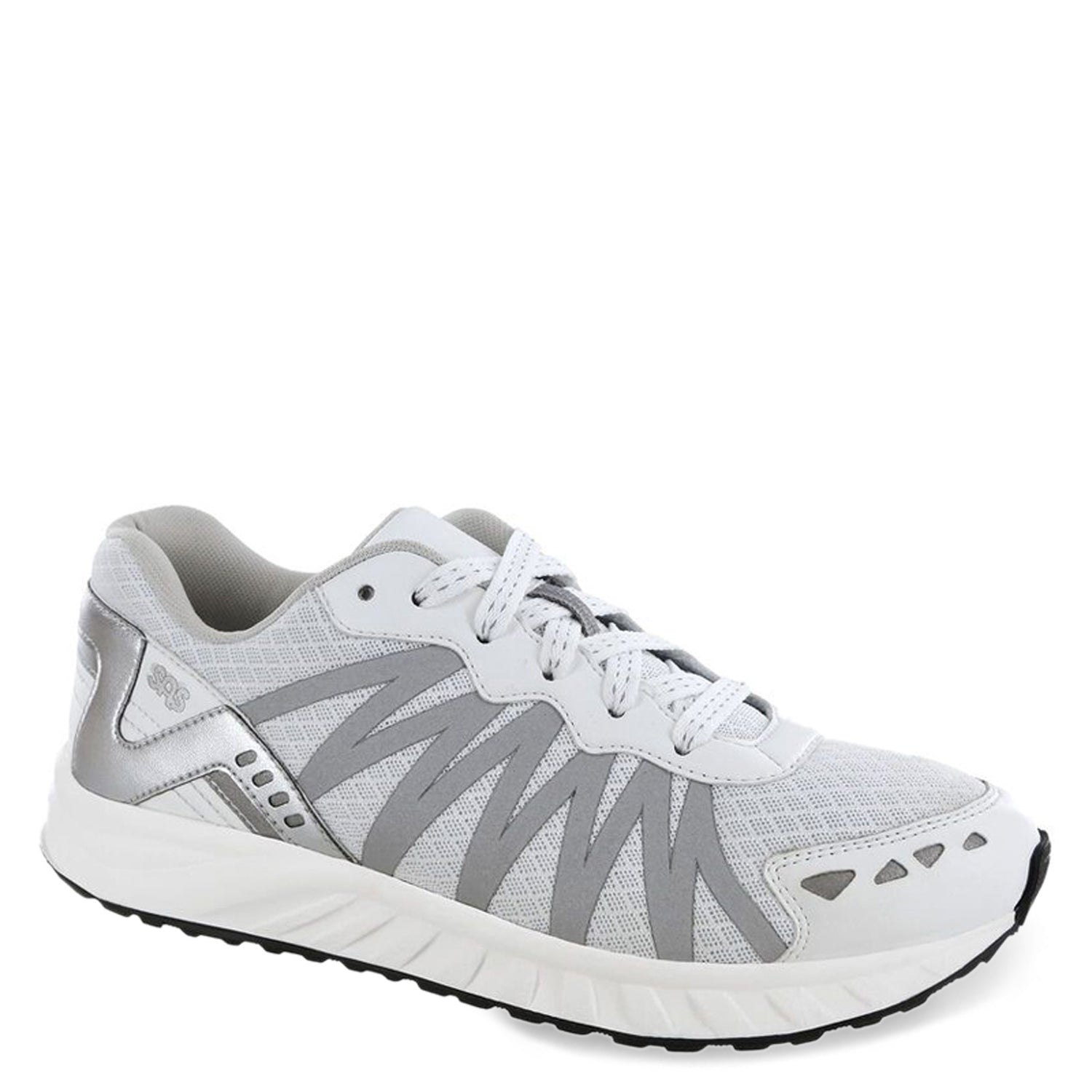 Peltz Shoes  Women's SAS Tempo Sneaker WHITE SILVER TEMPO-WTSIL