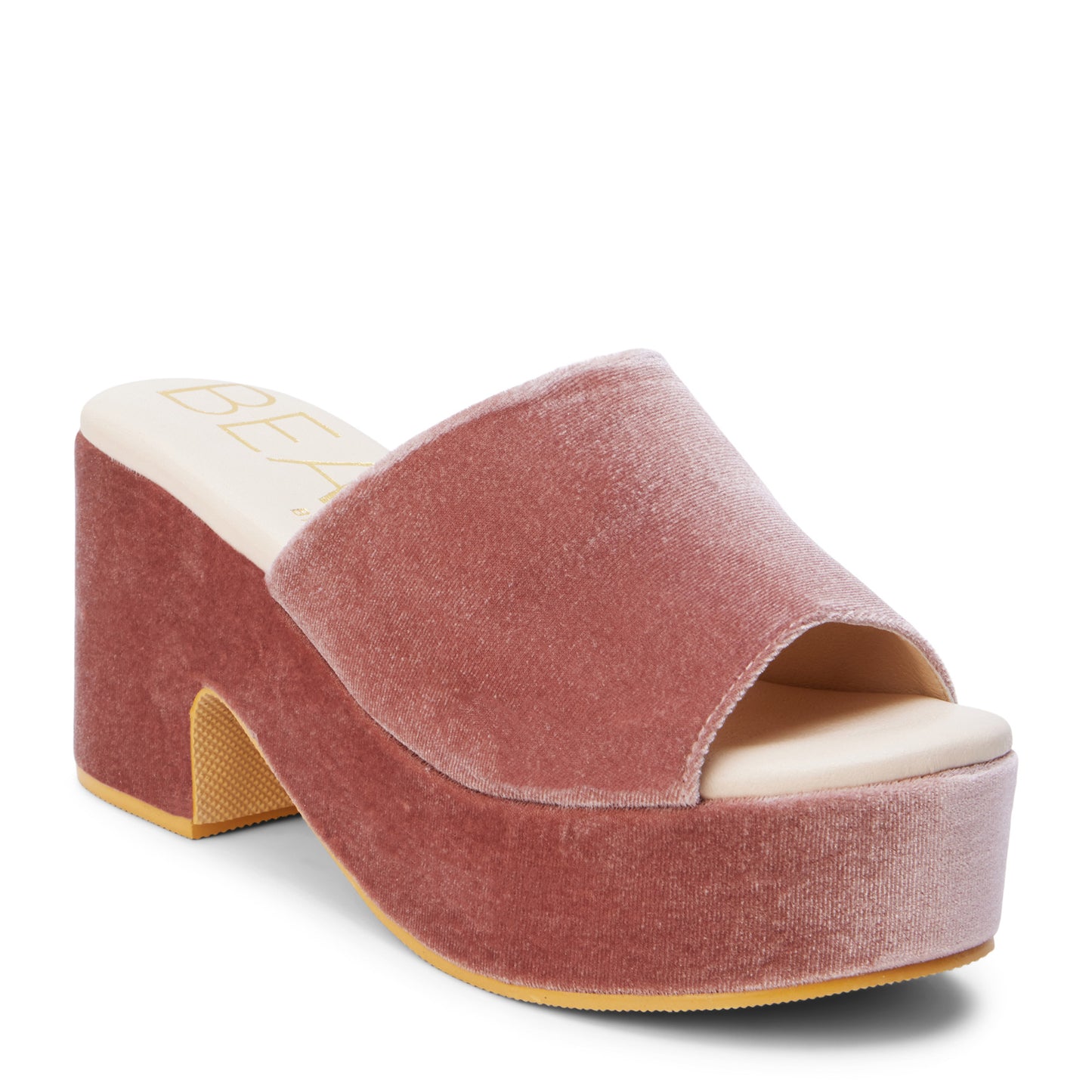 Peltz Shoes  Women's Beach By Matisse Terry Sandal ROSE VELVET TERRY ROSE VELVET