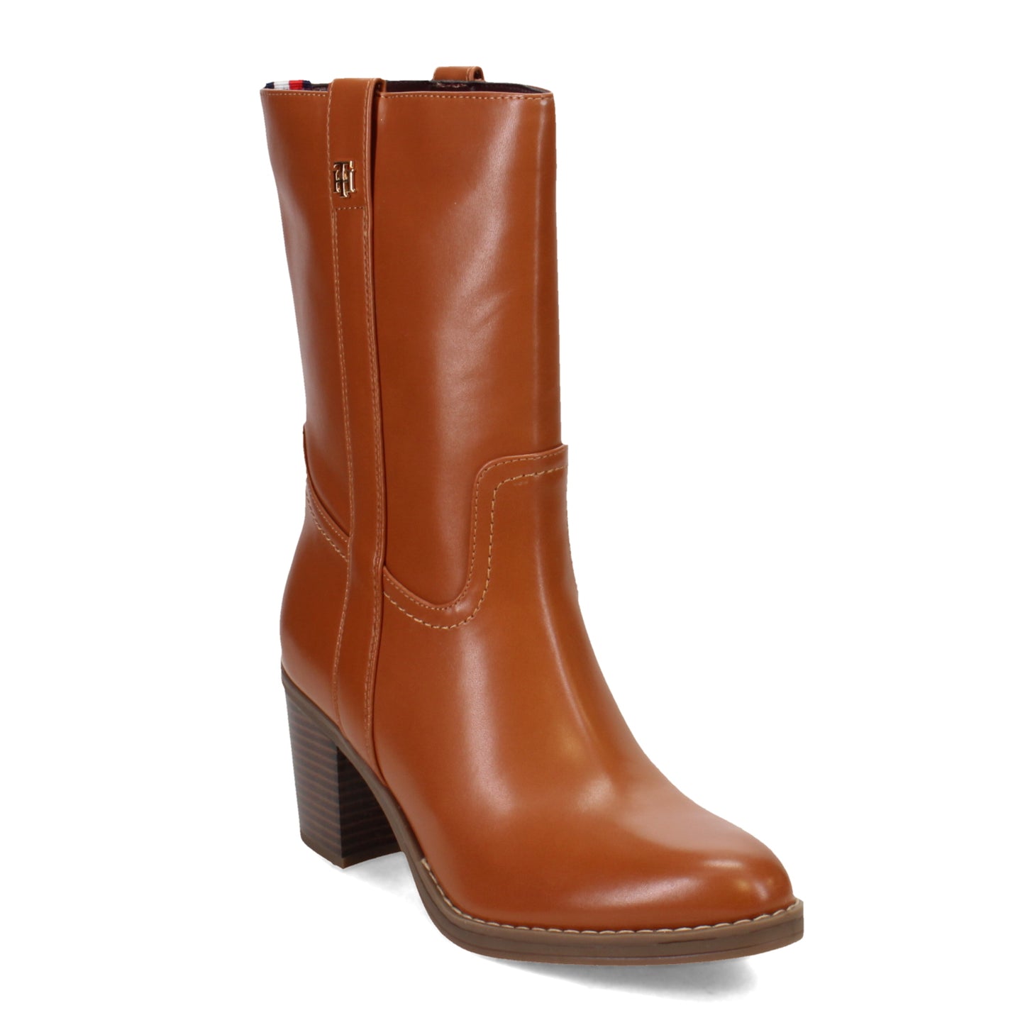 Peltz Shoes  Women's Tommy Hilfiger Theal Boot TAN THEAL-DNA01