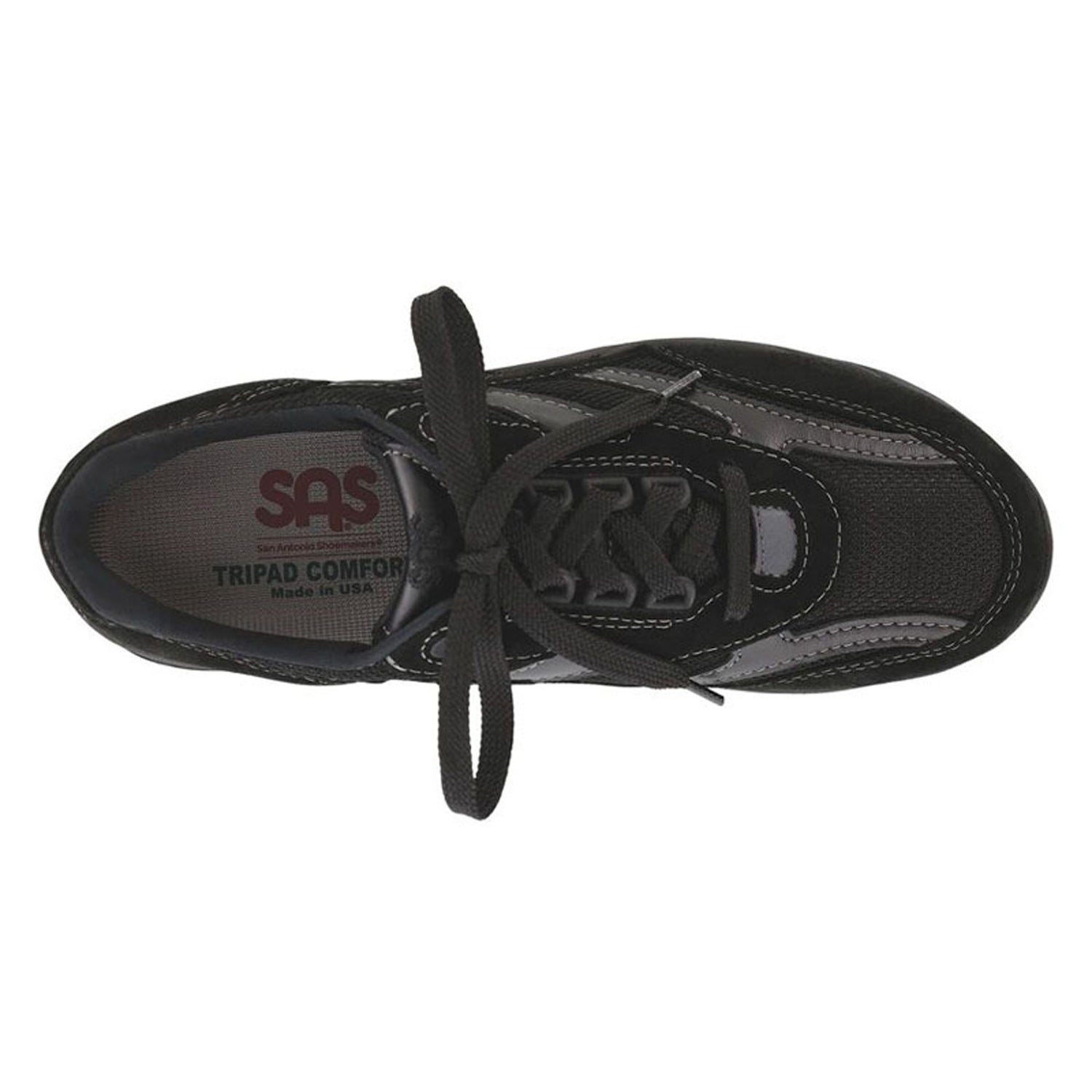 Peltz Shoes  Women's SAS Tour Mesh Sneaker BLACK TOUR MESH-BLK