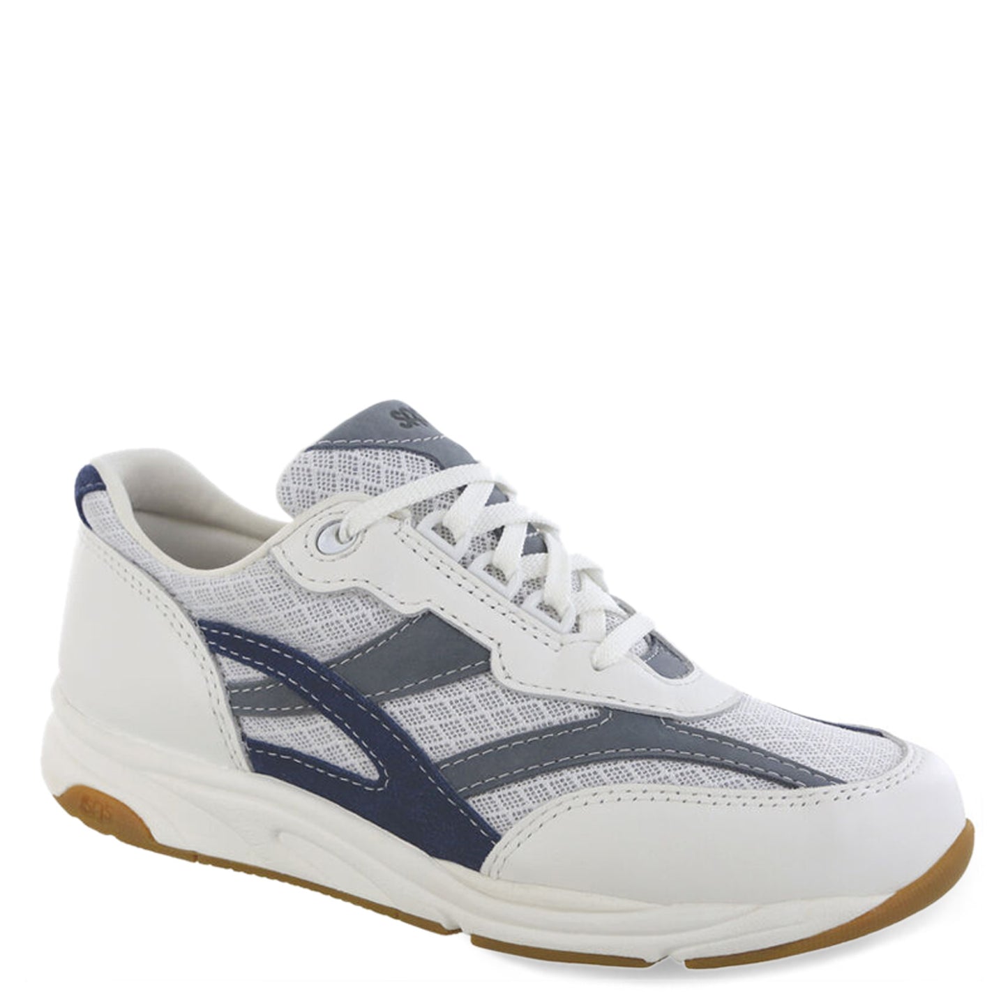 Peltz Shoes  Women's SAS Tour Mesh Sneaker WHITE BLUE MULTI TOUR MESH-LV