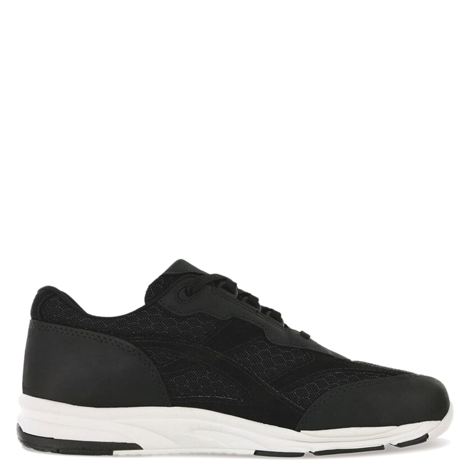 Peltz Shoes  Women's SAS Tour Mesh Sneaker BLACK / WHITE TOUR MESH-NOVA