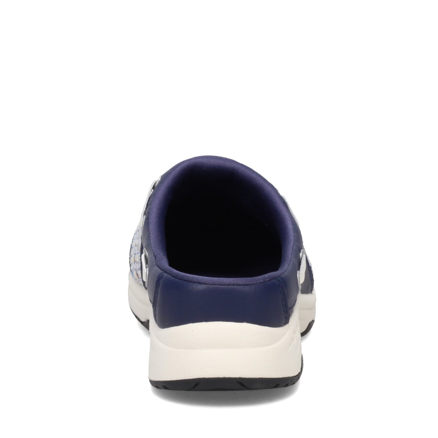 Peltz Shoes  Women's Easy Spirit Travelport Clog NAVY BEIGE TPORT96-400