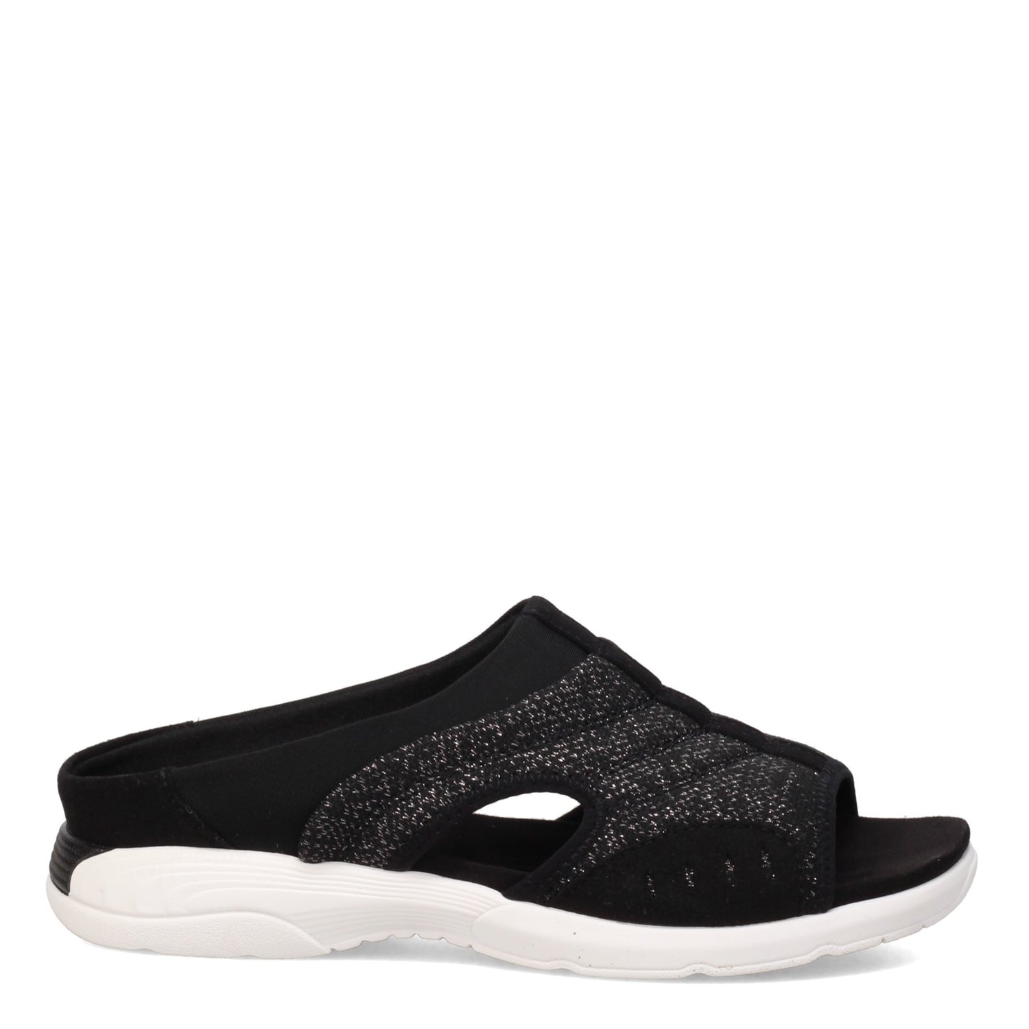 Peltz Shoes  Women's Easy Spirit Traciee2 Sandal BLACK SPARKLE TRACIEE2-BLK17