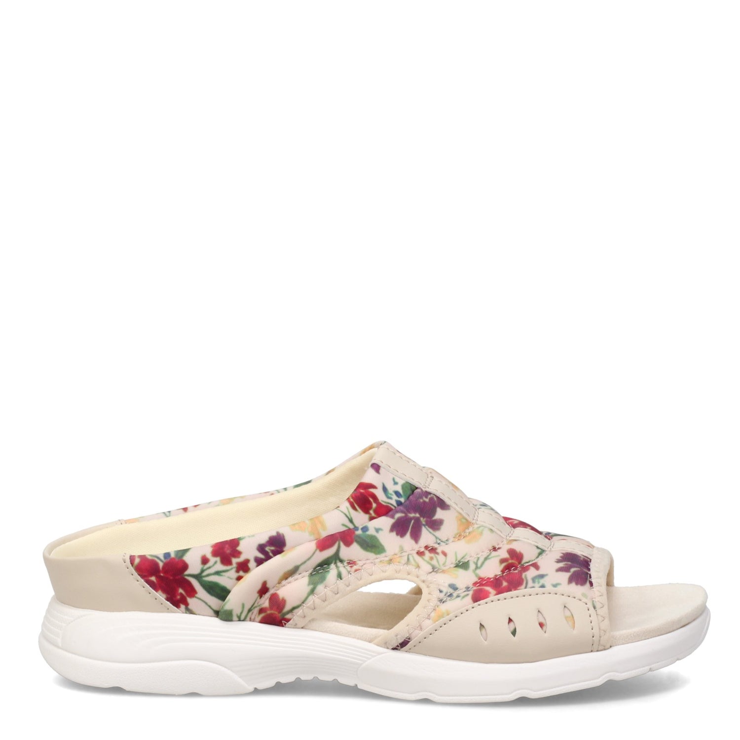 Peltz Shoes  Women's Easy Spirit Traciee2 Sandal NATURAL FLORAL TRACIEE2-LNA06