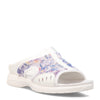 Peltz Shoes  Women's Easy Spirit Traciee2 Sandal WHITE / PURPLE TRACIEE2-WHI15