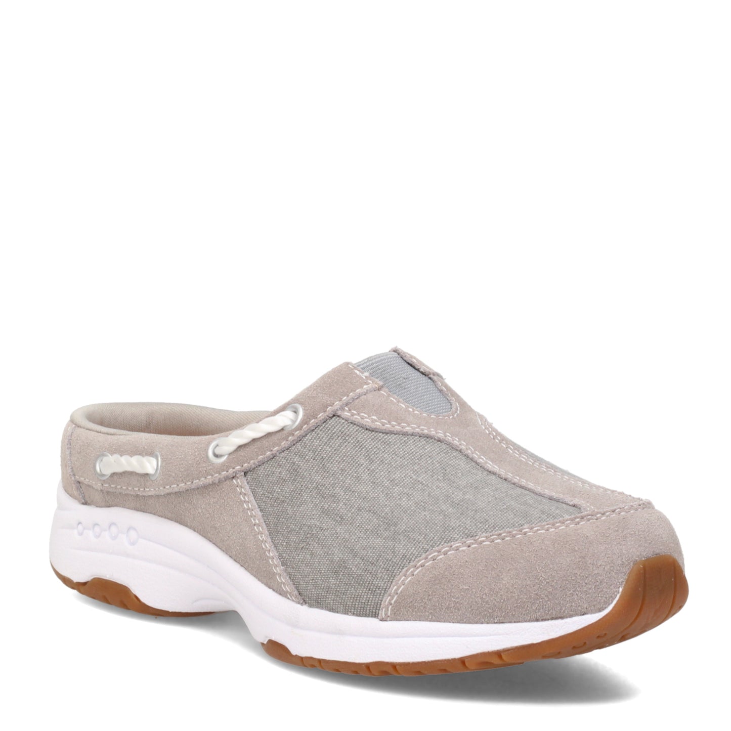 Peltz Shoes  Women's Easy Spirit Travelknot Clog GREY TRAVKNOT22-030