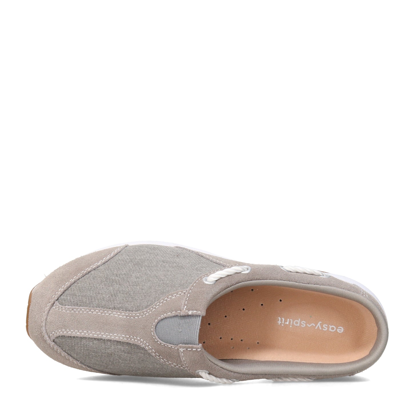 Peltz Shoes  Women's Easy Spirit Travelknot Clog GREY TRAVKNOT22-030
