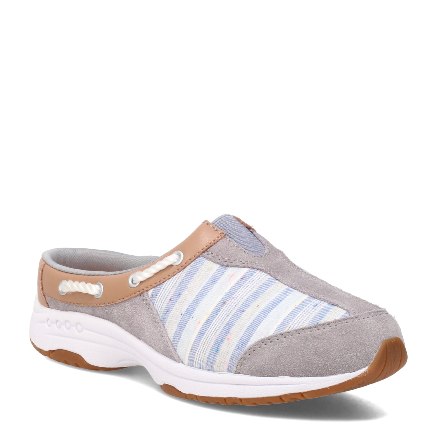 Peltz Shoes  Women's Easy Spirit Travelknot Clog LIGHT BLUE TRAVKNOT22-450