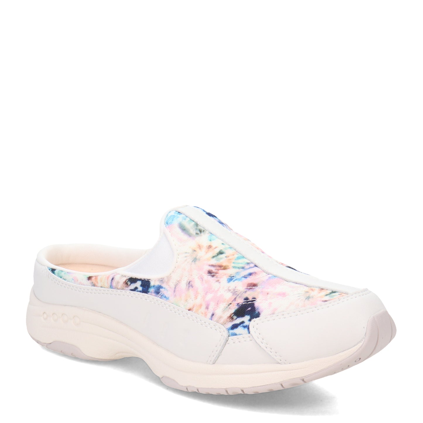 Peltz Shoes  Women's Easy Spirit Traveltime Clog OFF WHITE MULTI TRAVTIME592-140