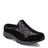 Peltz Shoes  Women's Easy Spirit Traveltime Classic Clog BLACK / PEWTER TRAVTIME625-001