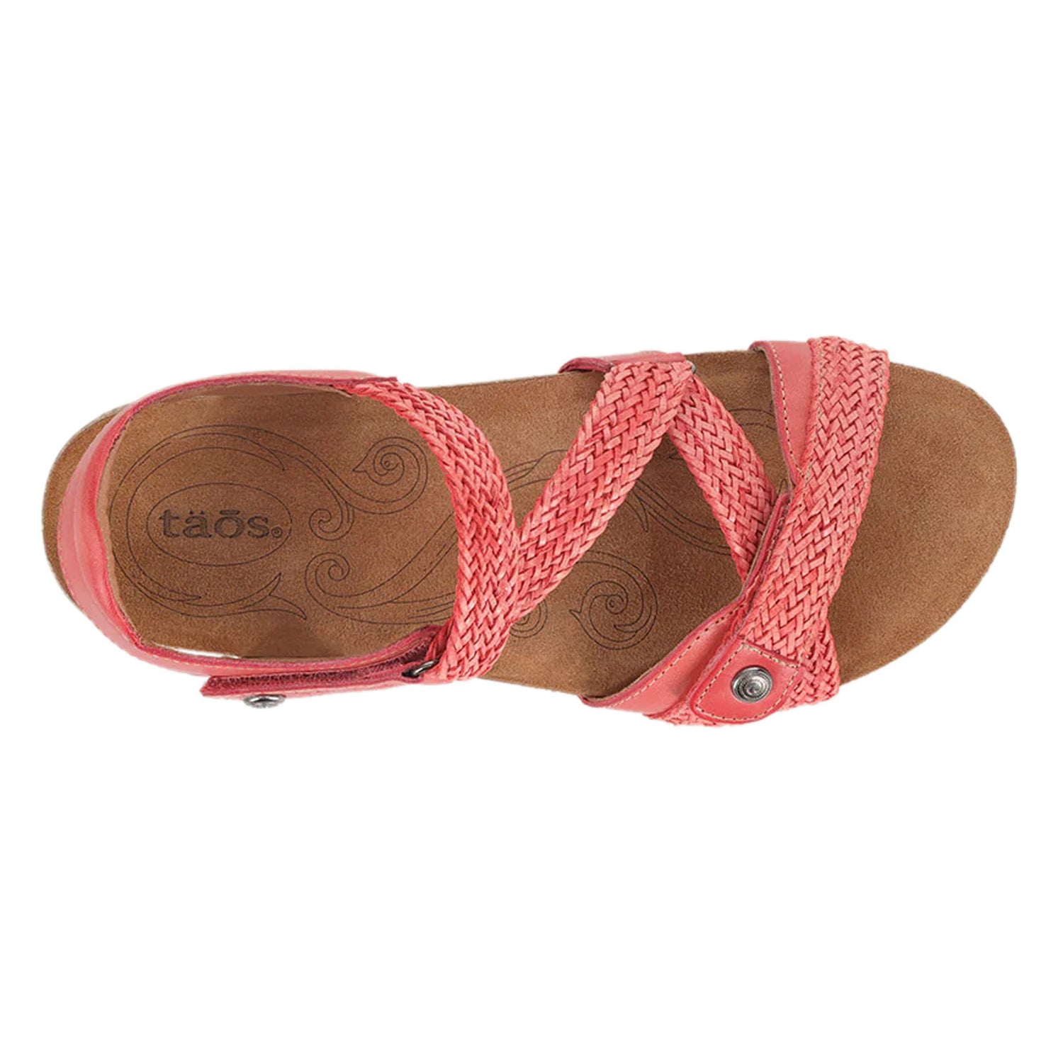 Peltz Shoes  Women's Taos Trulie Sandal Coral TRU-16406-CRL