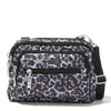 Peltz Shoes  Women's Baggallini Triple Zip Mini Crossbody GREY CHEETAH TRZ419-GREY CHE