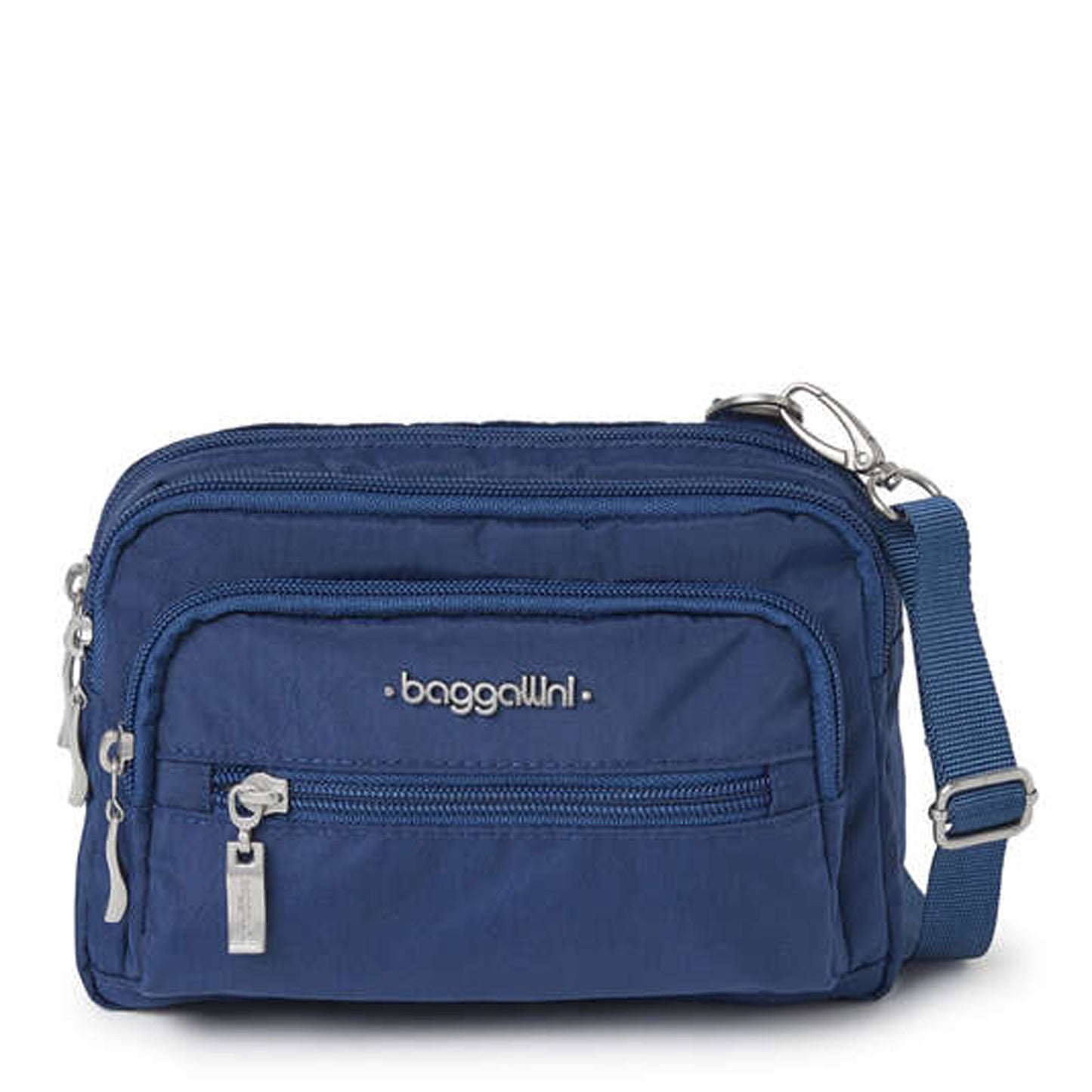 Peltz Shoes  Baggallini Triple Zip Mini Crossbody PACIFIC TRZ419-PACIFIC