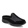 Peltz Shoes  Women's Easy Spirit Traveltime Classic Clog BLACK SUEDE MULTI TTIME557-001