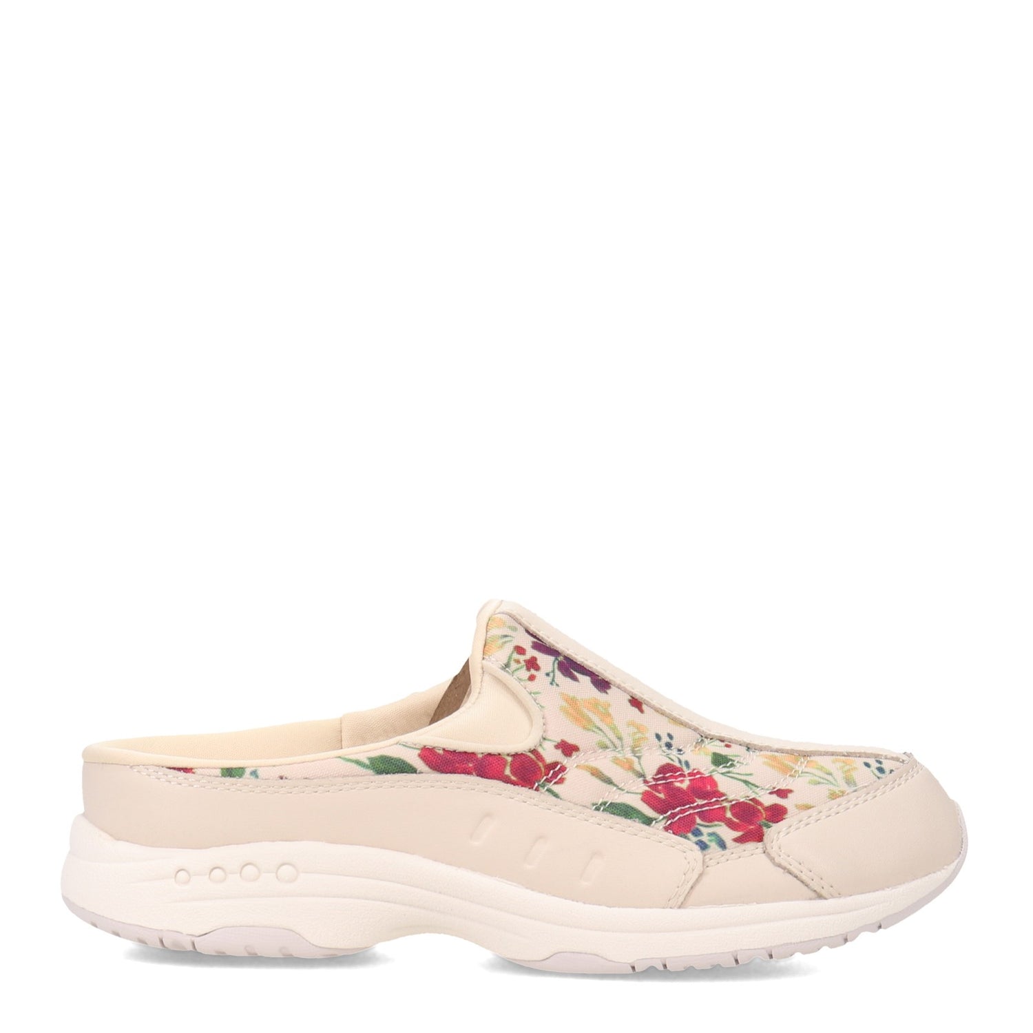 Peltz Shoes  Women's Easy Spirit Traveltime Clog NATURAL FLORAL TTIME585-110