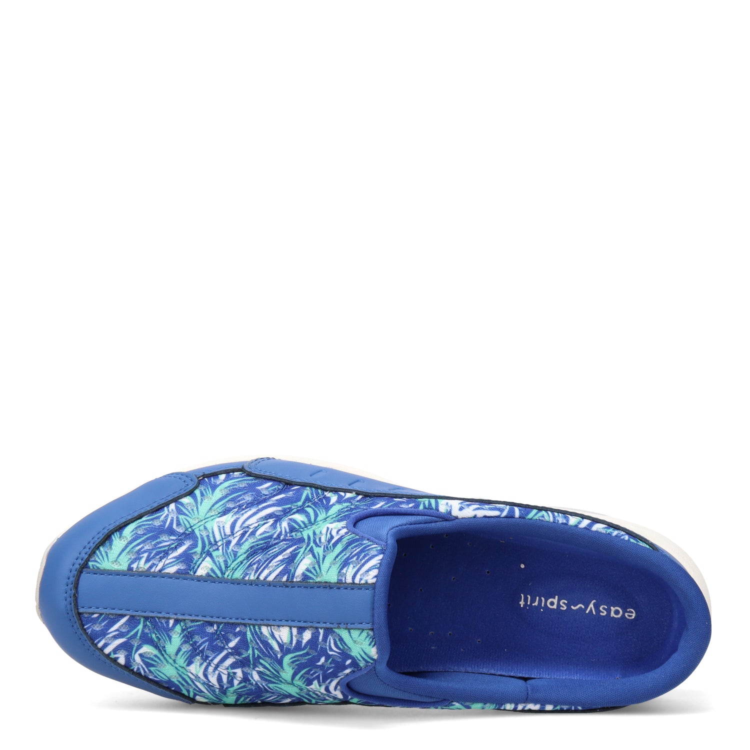 Peltz Shoes  Women's Easy Spirit Traveltime Classic Clog BLUE GREEN TTIME591-420