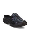 Peltz Shoes  Women's Easy Spirit Traveltime Classic Clog BLACK GLITTER TTIME638-001