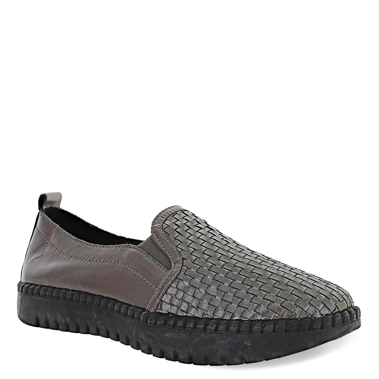 Peltz Shoes  Women's Bernie Mev TW114 Slip-On GUNMETAL TW114-GUNMET