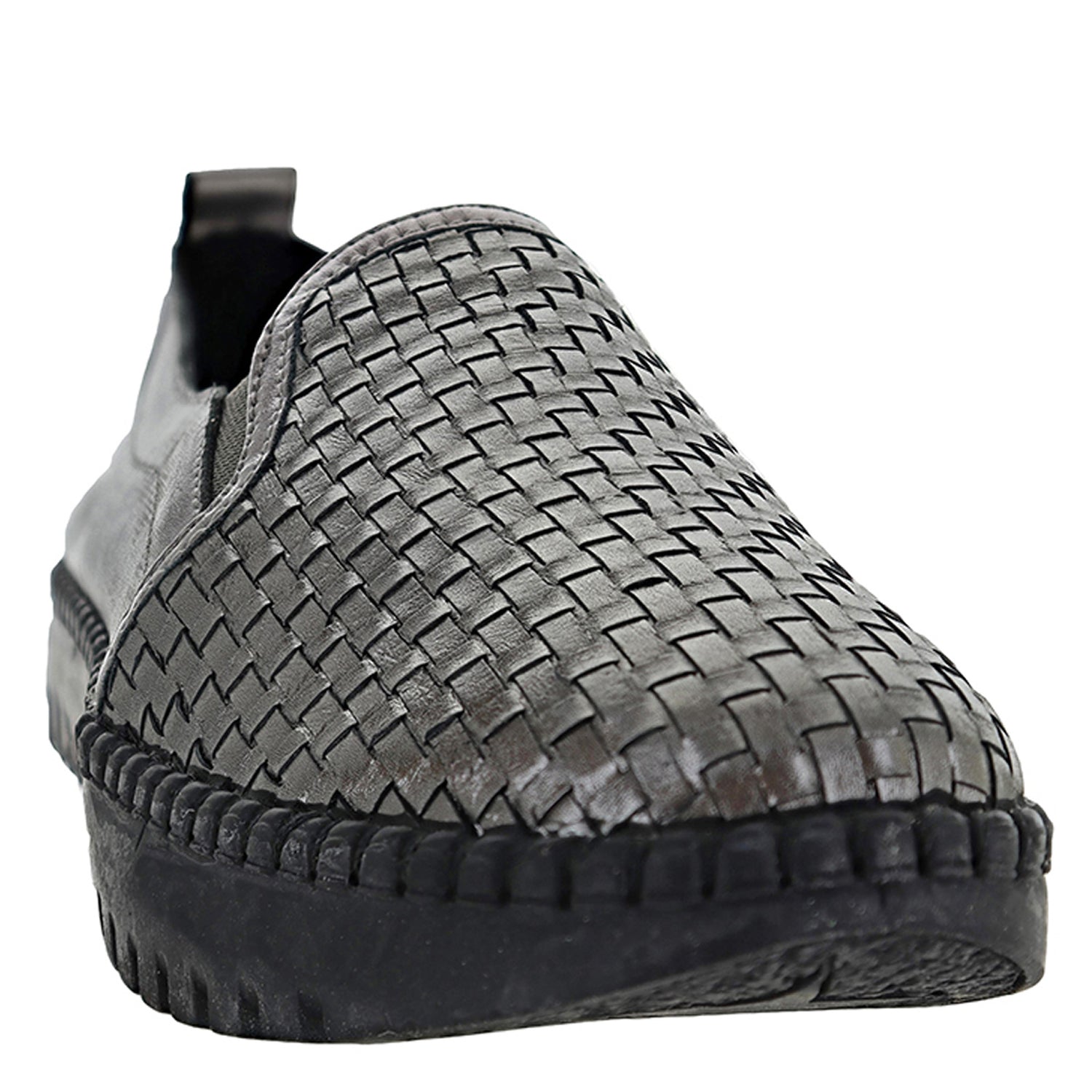 Peltz Shoes  Women's Bernie Mev TW114 Slip-On GUNMETAL TW114-GUNMET