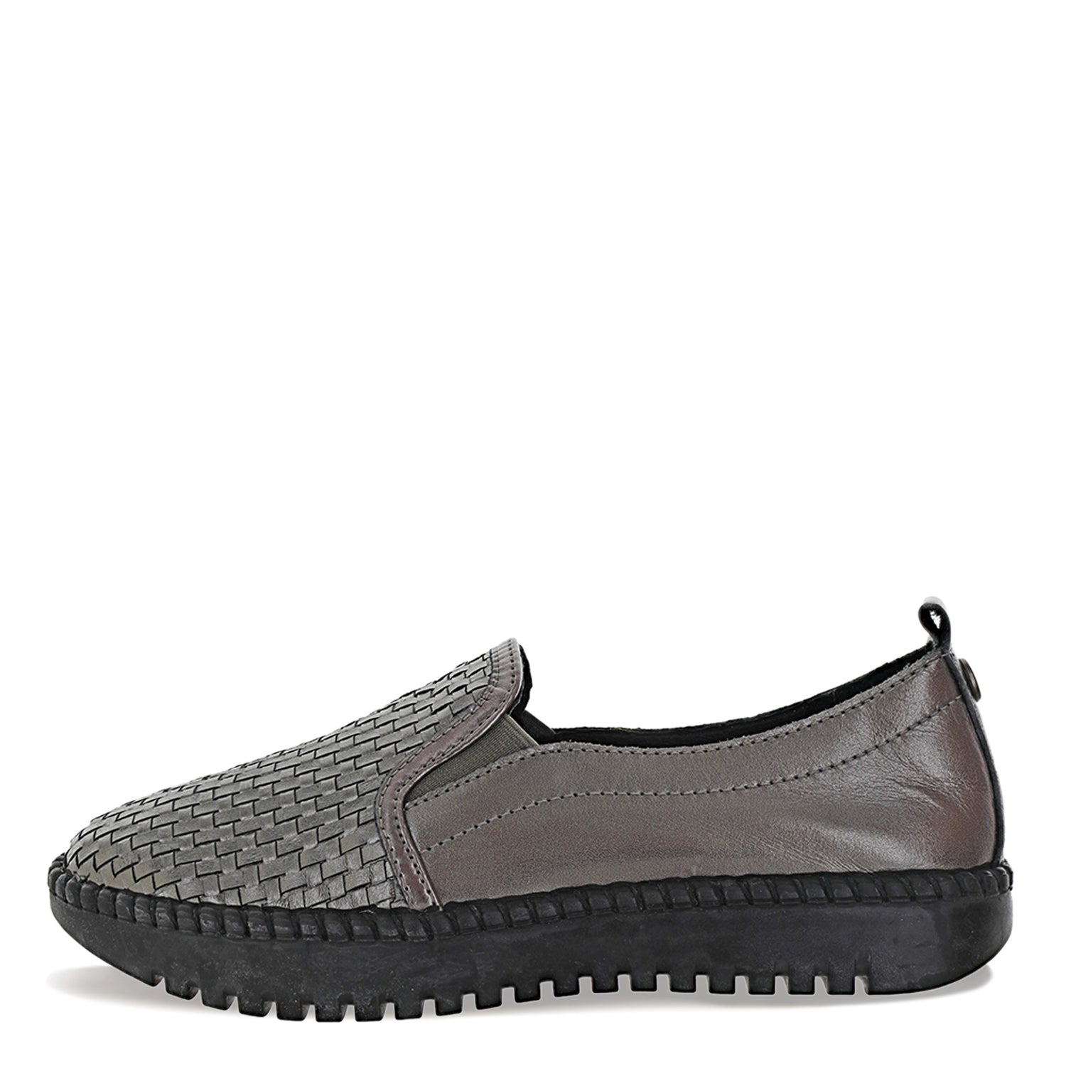 Peltz Shoes  Women's Bernie Mev TW114 Slip-On GUNMETAL TW114-GUNMET