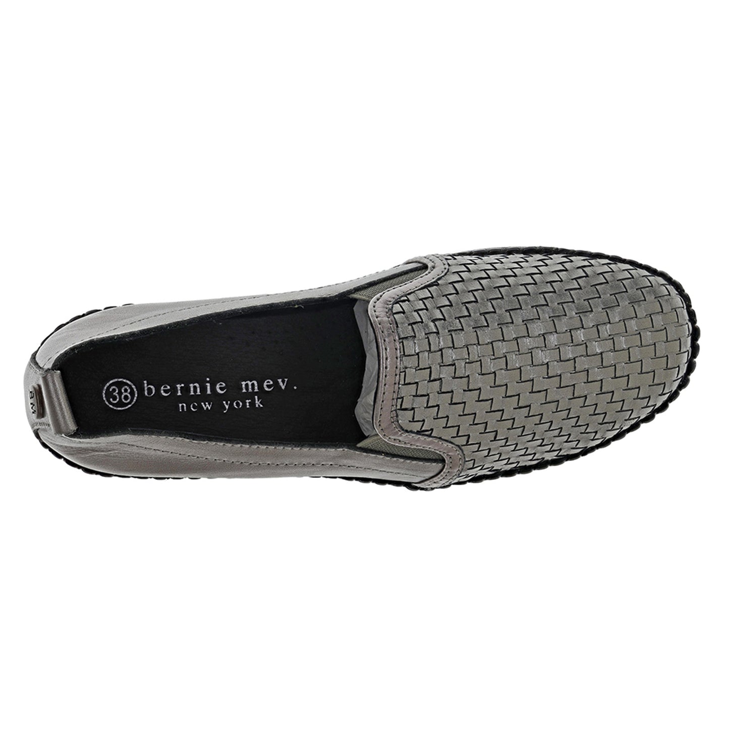 Peltz Shoes  Women's Bernie Mev TW114 Slip-On GUNMETAL TW114-GUNMET
