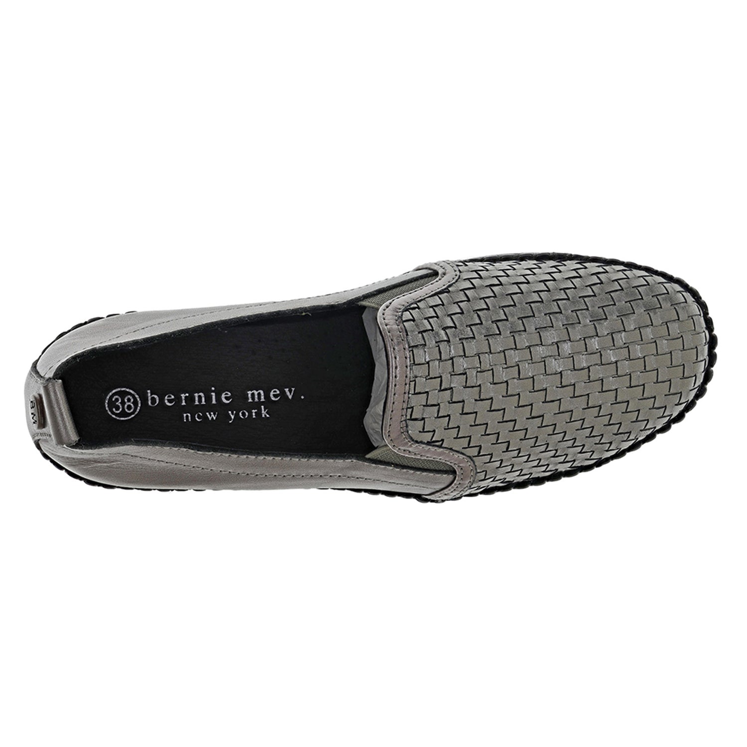 Peltz Shoes  Women's Bernie Mev TW114 Slip-On GUNMETAL TW114-GUNMET