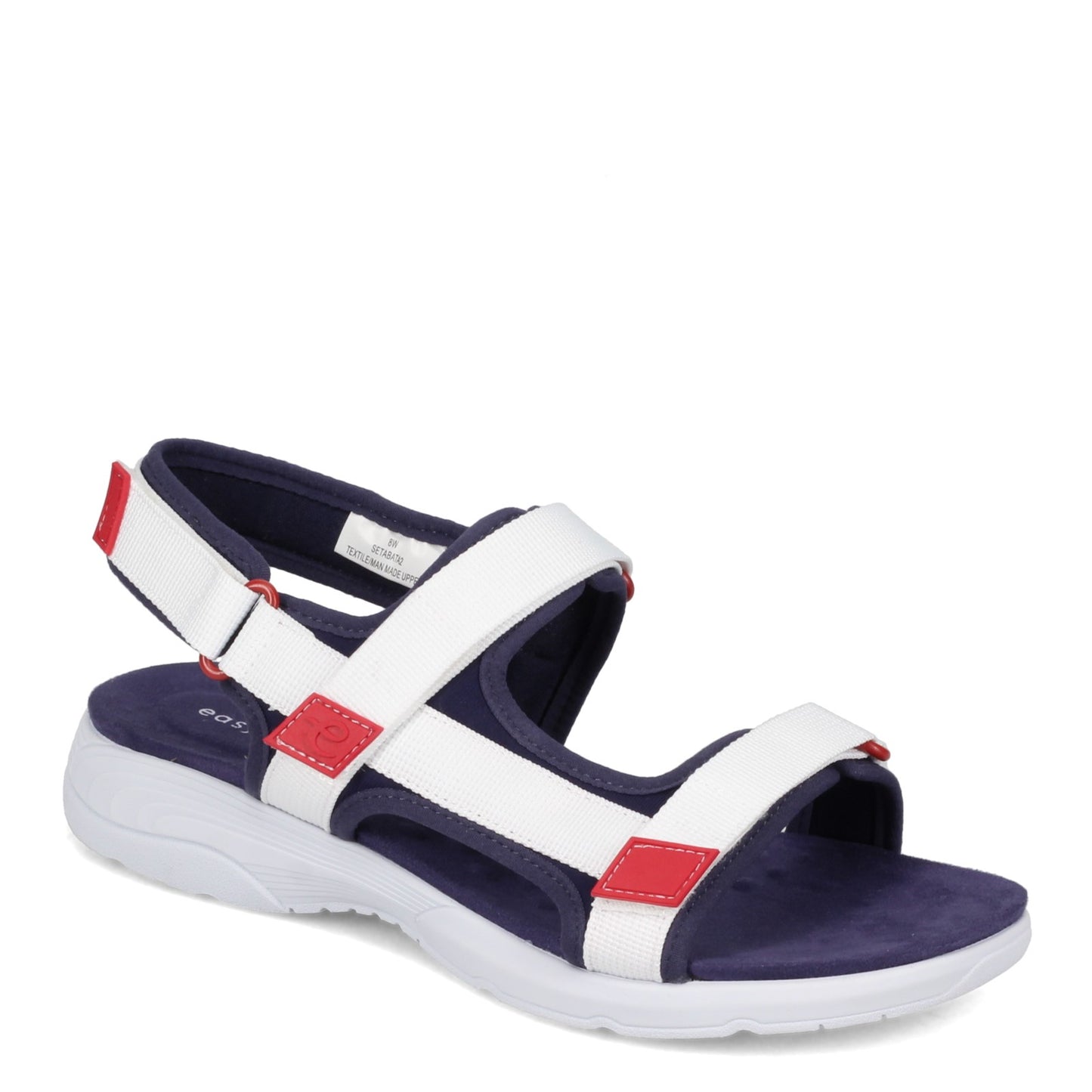 Peltz Shoes  Women's Easy Spirit Tabata Sandal RED WHITE BLUE TABATA2-DBL01