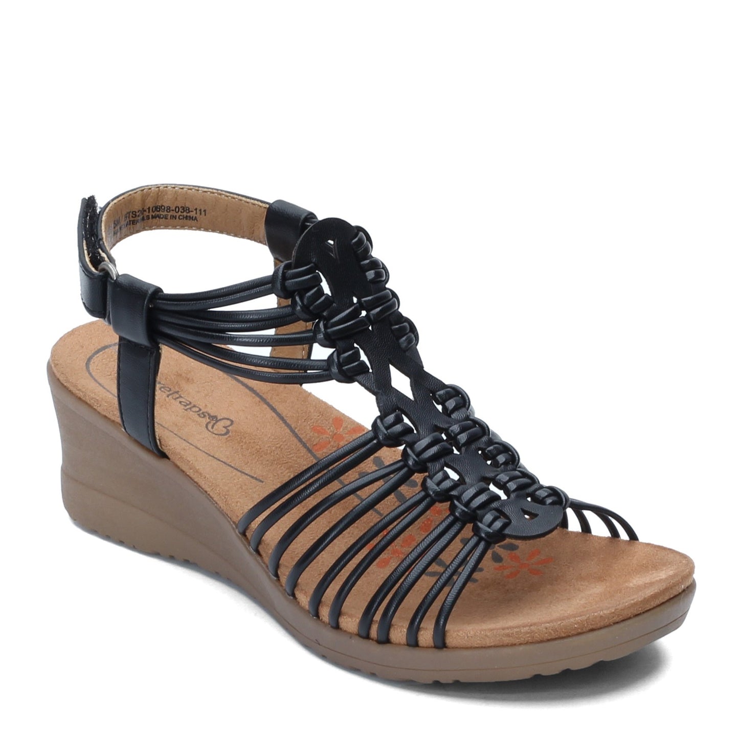Peltz Shoes  Women's Baretraps Taren Sandal BLACK TAREN-BLACK
