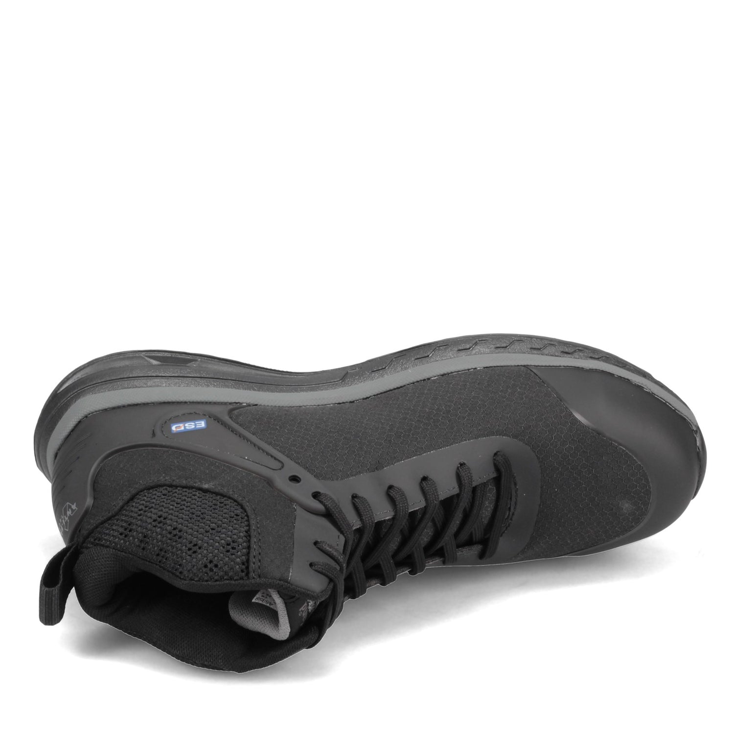 Peltz Shoes  Men's Timberland Pro Drivetrain Mid NT Composite Safety Toe Work Shoe BLACK TB0A1S5M001