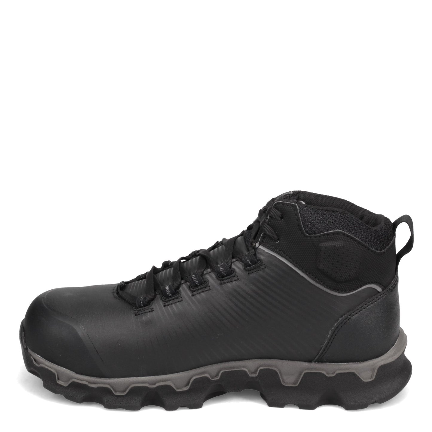 Peltz Shoes  Men's Timberland Pro Powertrain Sport Mid Alloy EH Work Boot BLACK TB0A1Z5C001