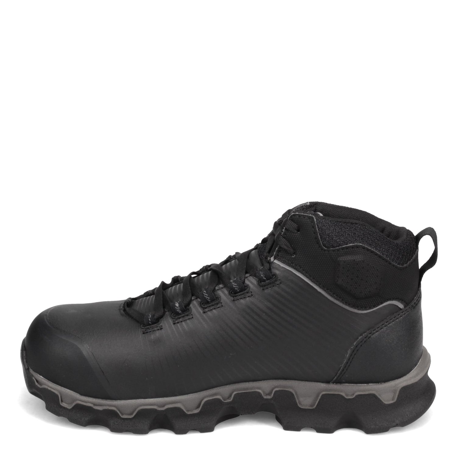 Peltz Shoes  Men's Timberland Pro Powertrain Sport Mid Alloy EH Work Boot BLACK TB0A1Z5C001