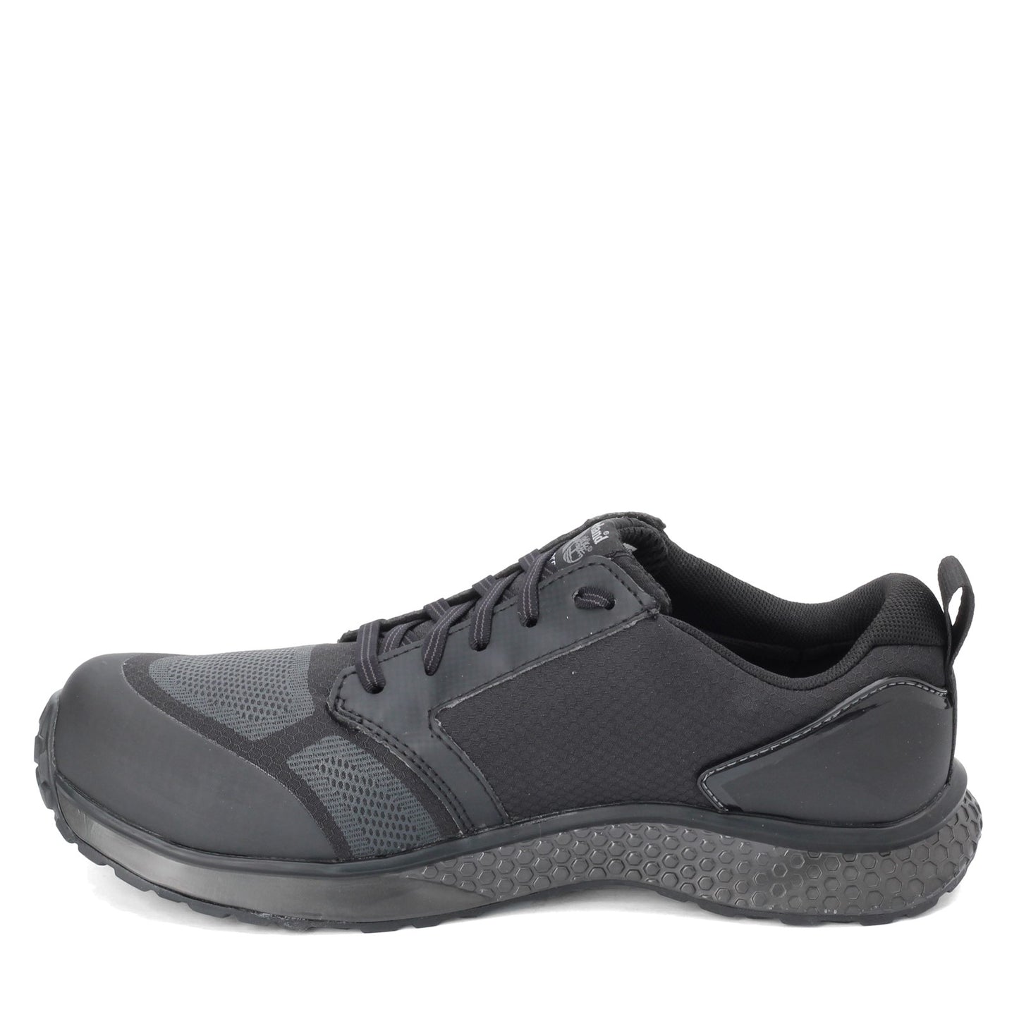 Peltz Shoes  Men's Timberland Pro Reaxion Low Comp Toe Work Shoe BLACK GRAY TB0A1ZA2001