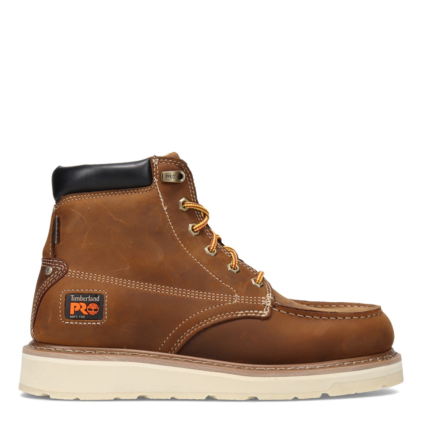 Peltz Shoes  Men's Timberland Pro Gridworks 6 Inch Work Boot Golden Brown TB0A2AXR214