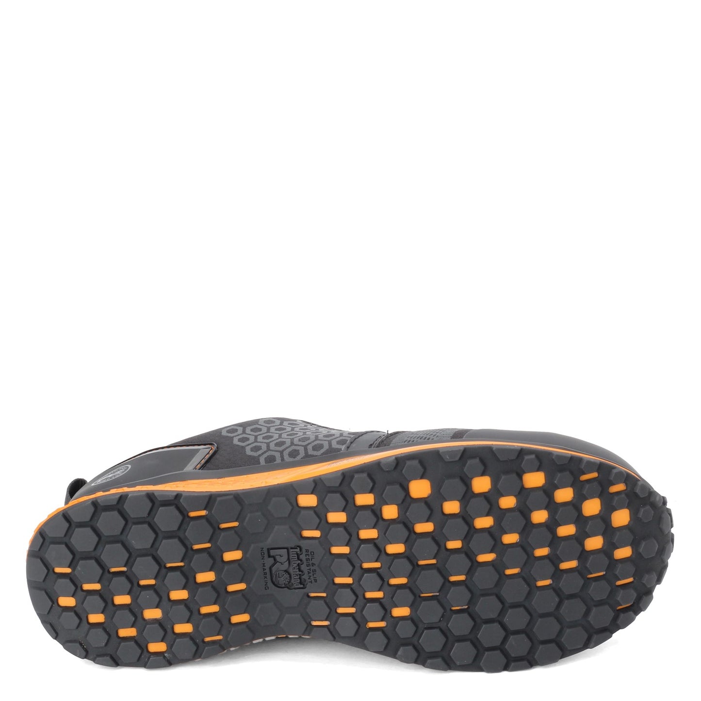 Peltz Shoes  Men's Timberland Pro Reaxion Low Comp Toe Work Shoe BLACK ORANGE TB0A2123001
