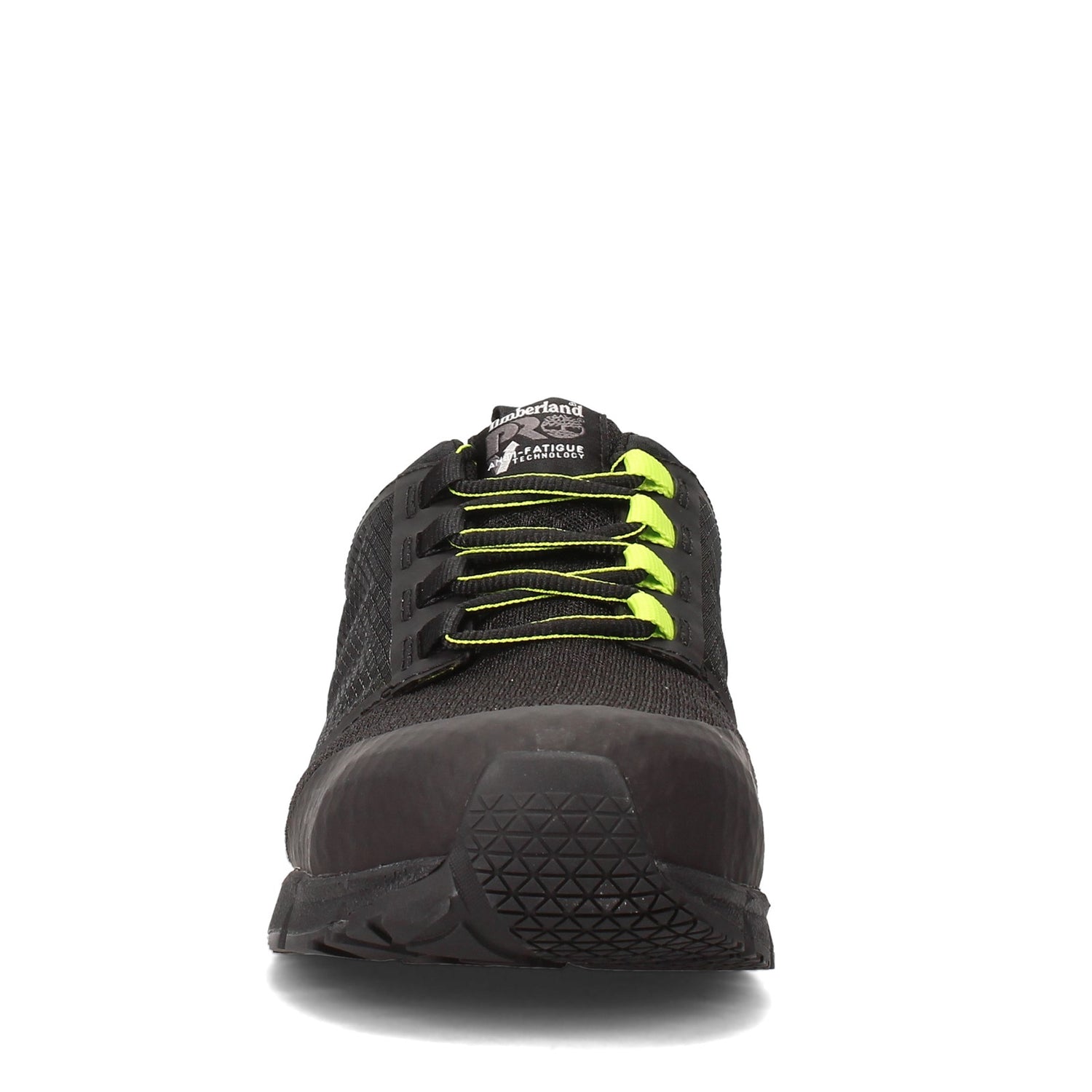 Peltz Shoes  Men's Timberland Pro Radius Comp Toe Work Shoe BLACK LIME TB0A27X5001
