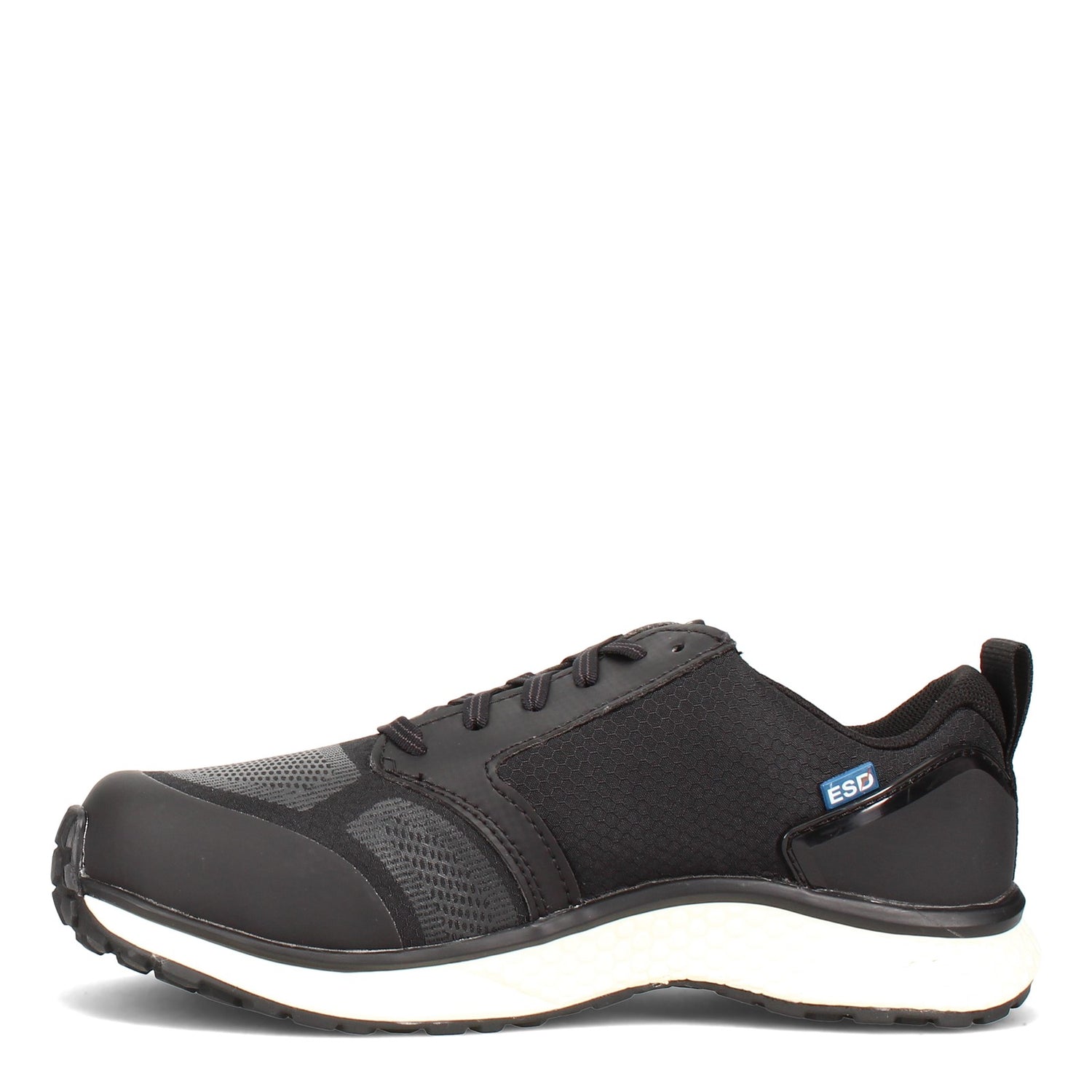 Peltz Shoes  Men's Timberland Pro Reaxion Low Comp Toe Work Shoe BLACK / WHITE TB0A27YP001