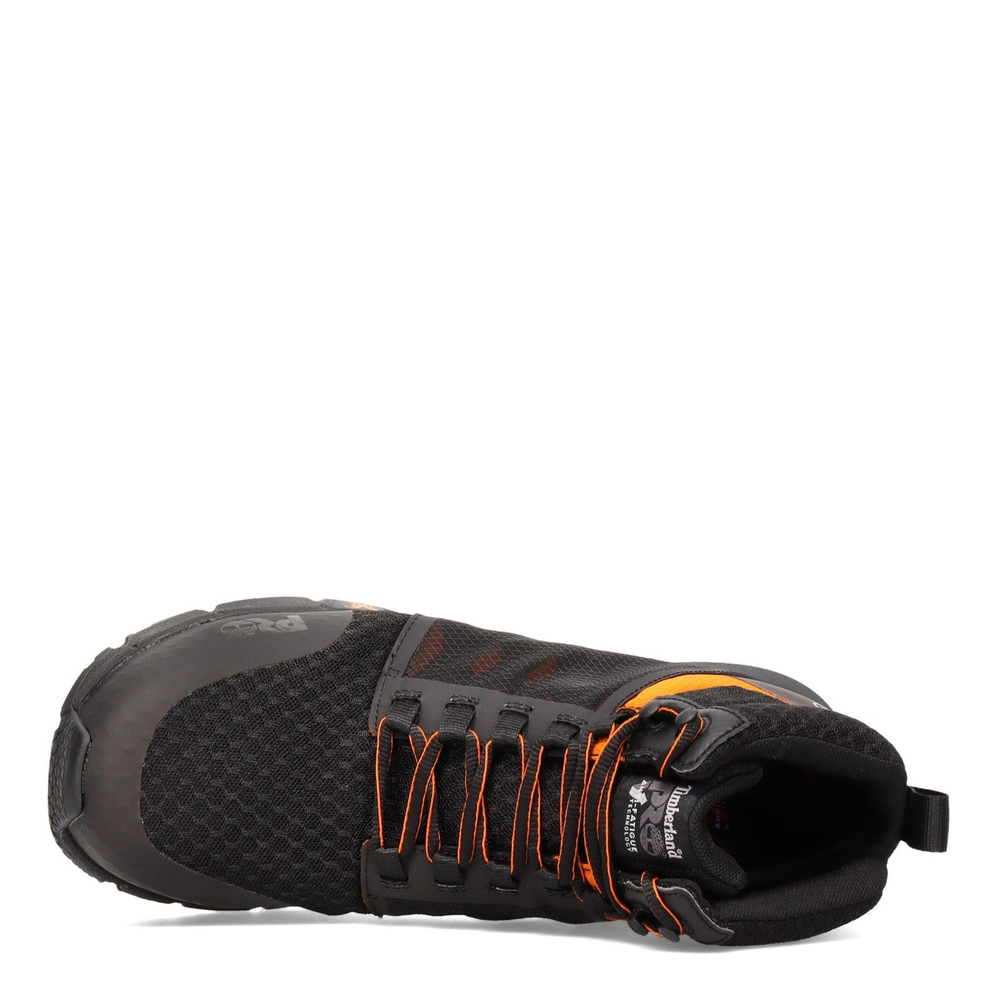 Peltz Shoes  Men's Timberland Pro Radius Mid Comp Toe Work Boot BLACK ORANGE TB0A29QB001