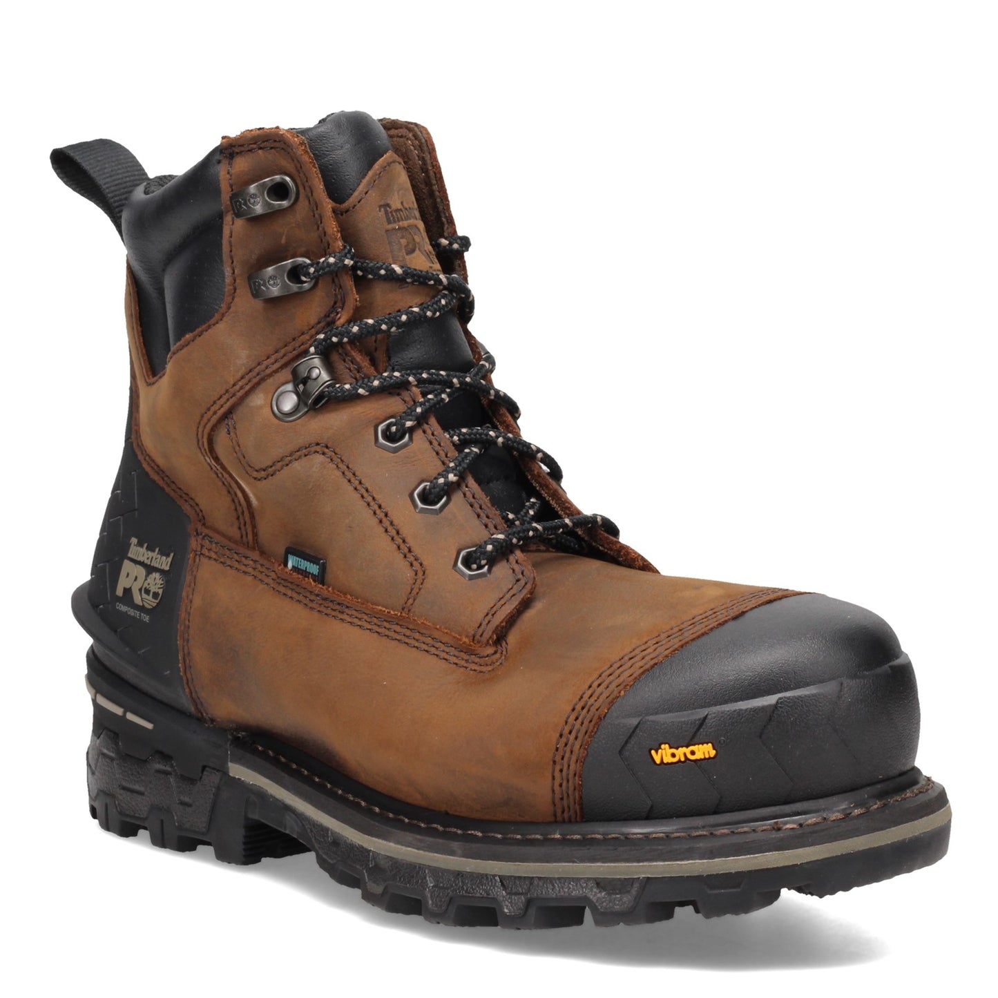 Peltz Shoes  Men's Timberland Pro Boondock HD Composite Toe Work Boot BROWN TB0A29RK214